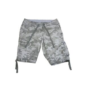 Nike Mens Shorts S Gray Camo Cargo Skater Hiking Grunge Vintage 90's